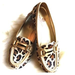 Marc Joseph NY Grand St exotic leopard loafer flat